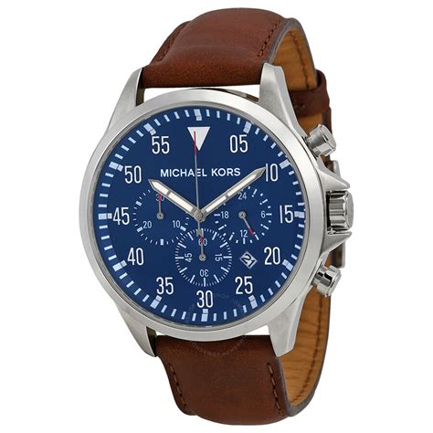 Michael Kors Gage Chronograph Blue Dial Men's 